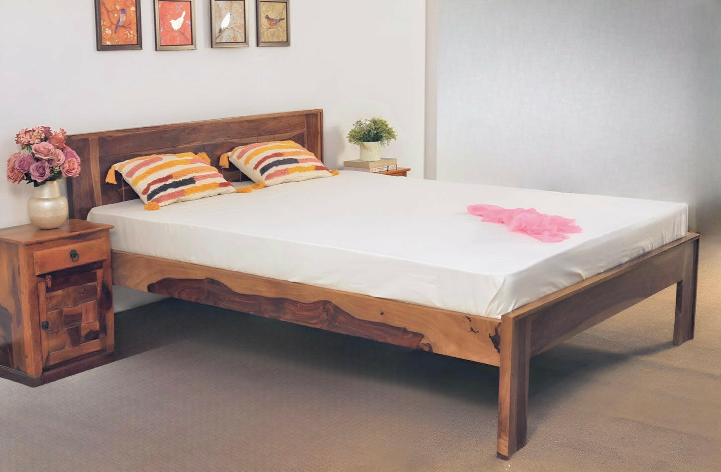 Low cost store double bed