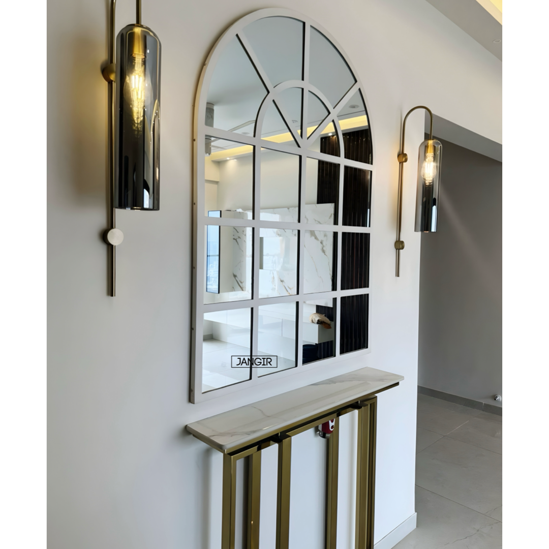 Elevate your home with our exquisite Arched French Window Wall Mirror. Add a touch of glamour with our arched wall mirror for foyer or hallway. Shop now