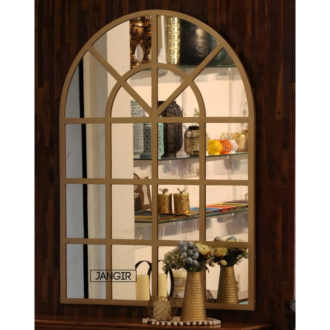 Elevate your home with our exquisite Arched French Window Wall Mirror. Add a touch of glamour with our arched wall mirror for foyer or hallway. Shop now