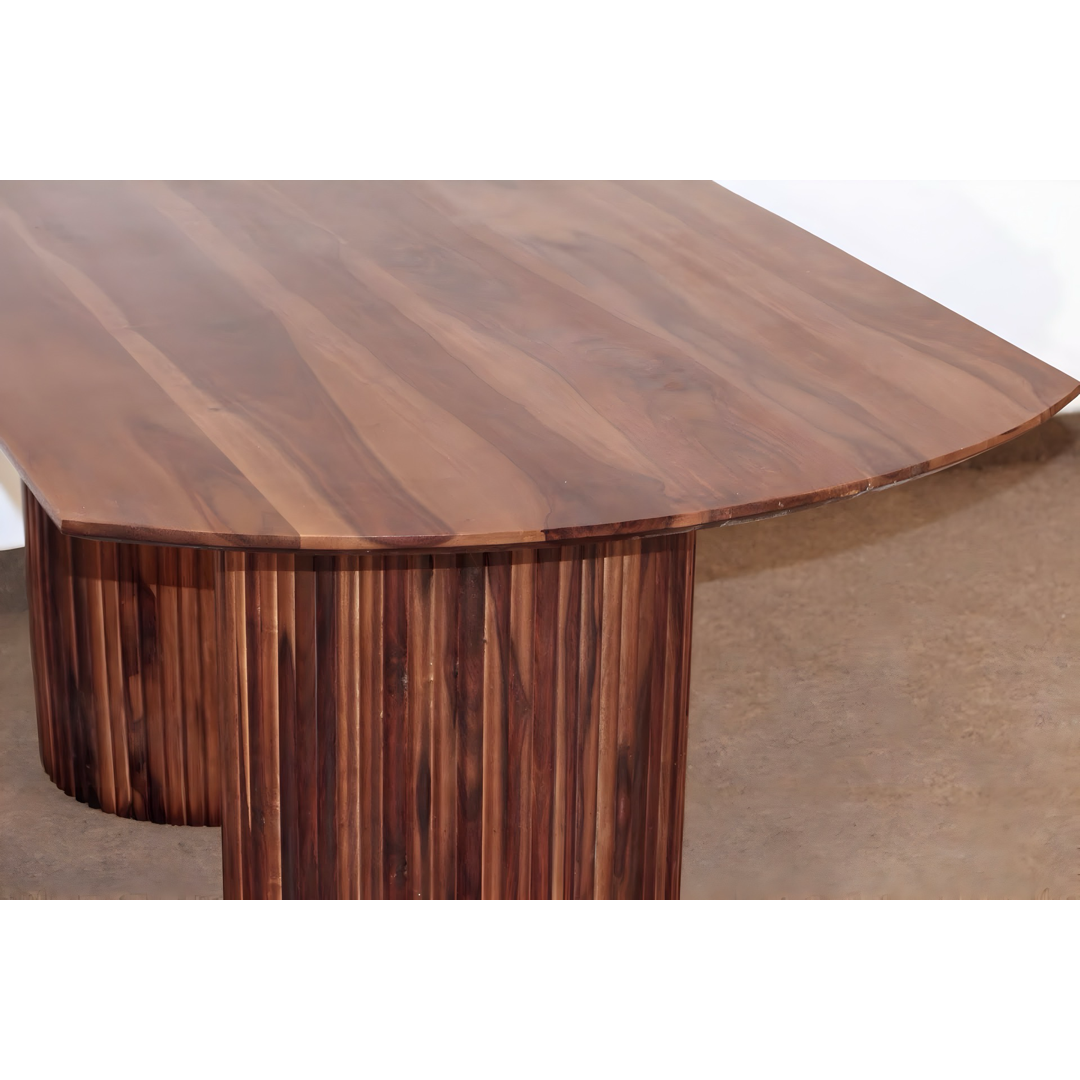 Upgrade your dining room with our Sheesham wood made Stripper Dining Table. Shop designer six seater Dining table near you in Bangalore!