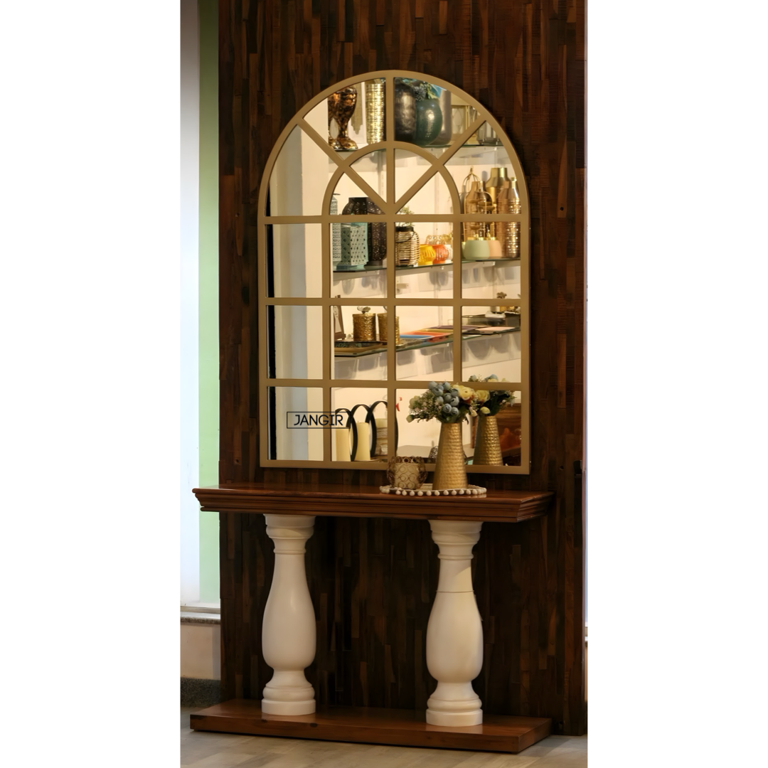 Elevate your home with our exquisite Arched French Window Wall Mirror. Add a touch of glamour with our arched wall mirror for foyer or hallway. Shop now