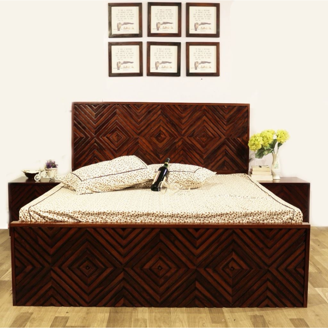 Discover the perfect blend of elegance and functionality with our Customised Bed made with Sheesham wood. find this custom bed near you in Bangalore.