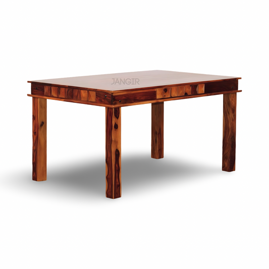 Enhance your dining room with our Diamond Dining Table, made from Sheesham wood. Buy stylish and durable four and six seater Dining table near you in Bangalore